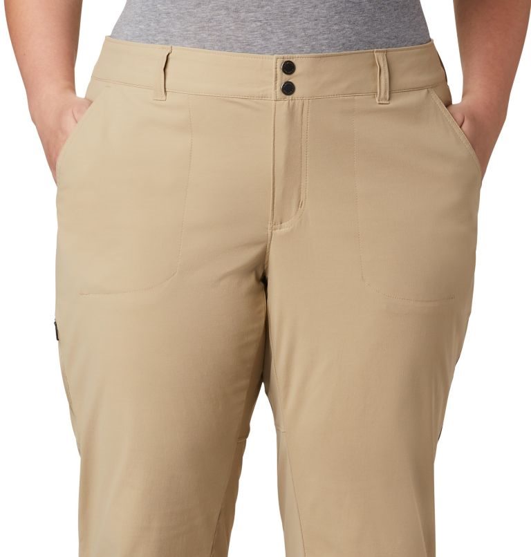 Pantaloni Columbia Saturday Trail II Knee Dama Kaki | Plus Size QO1Q8ZS70